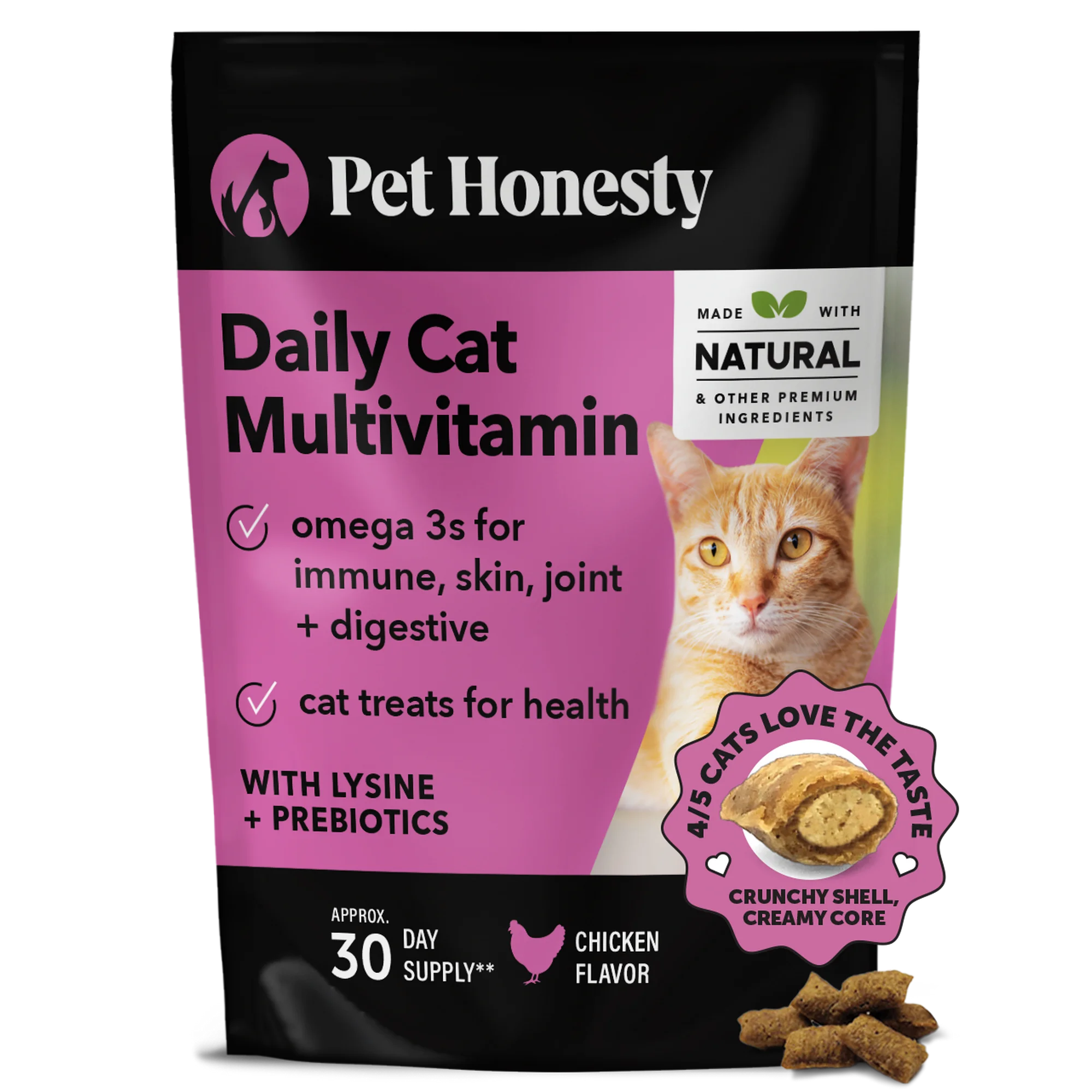 Dual Texture Multivitamin for Cats (Chicken Flavor)